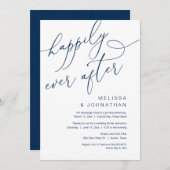 Glücklicherweise immer nach, Hochzeit Elopement Di Einladung (Vorne/Hinten)