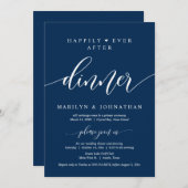 Glücklicherweise immer nach Hochzeit Elopement Din Einladung (Vorne/Hinten)