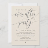 Glücklicherweise immer nach Hochzeit Elopement Din Einladung (Vorderseite)