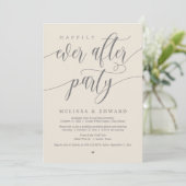 Glücklicherweise immer nach Hochzeit Elopement Din Einladung (Stehend Vorderseite)