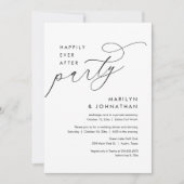 Glücklicherweise immer nach Hochzeit Elopement Din Einladung (Vorderseite)