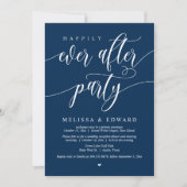Glücklicherweise immer nach Hochzeit Elopement Din Einladung (Vorderseite)