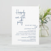 Glücklicherweise immer nach Hochzeit Elopement Din Einladung (Stehend Vorderseite)