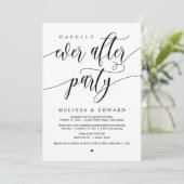 Glücklicherweise immer nach Hochzeit Elopement Din Einladung (Stehend Vorderseite)