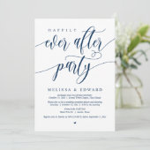 Glücklicherweise immer nach Hochzeit Elopement Din Einladung (Stehend Vorderseite)