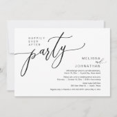 Glücklicherweise immer nach Hochzeit Elopement Din Einladung (Vorderseite)