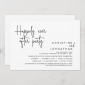 Glücklicherweise immer nach Hochzeit Elopement Par Einladung (Vorne/Hinten)