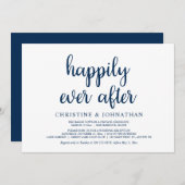 Glücklicherweise immer nach Hochzeit Elopement Par Einladung (Vorne/Hinten)