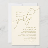 Glücklicherweise immer nach Hochzeit Elopement Par Einladung (Vorderseite)