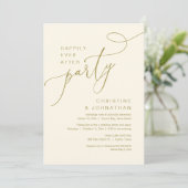 Glücklicherweise immer nach Hochzeit Elopement Par Einladung (Stehend Vorderseite)