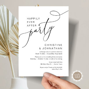 Glücklicherweise immer nach Hochzeit Elopement Par Einladung