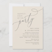 Glücklicherweise immer nach Hochzeit Elopement Par Einladung (Vorderseite)