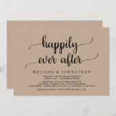 Glücklicherweise immer nach Hochzeit Elopement Par Einladung (Vorne/Hinten)