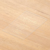 Glücklicherweise immer nach Hochzeit Empfang Acryleinladungen (Ablage )