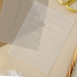 Glücklicherweise immer nach Hochzeit Empfang Acryleinladungen