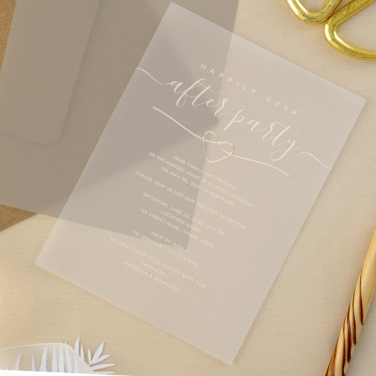 Glücklicherweise immer nach Hochzeit Empfang Acryleinladungen