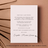 Glücklicherweise immer nach Hochzeit Empfang Foto Save The Date