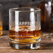 Glücklicherweise immer nach Hochzeit Empfang Whiskyglas