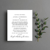 Glücklicherweise immer nach Hochzeit Foto einladen