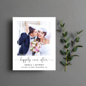 Glücklicherweise immer nach Hochzeit Foto einladen