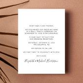 Glücklicherweise immer nach Hochzeit Foto Empfang Save The Date