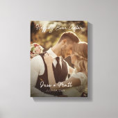 Glücklicherweise immer nach Hochzeit Foto Leinwanddruck (Vorderseite)