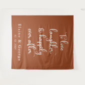 Glücklicherweise immer nach Hochzeit Foto Prop Hin Wandteppich (Vorderseite (Horizontal))