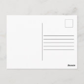 Glücklicherweise immer nach Hochzeit Minimal Scrip Postkarte (Rückseite)