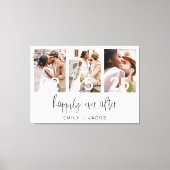 Glücklicherweise immer nach Hochzeit Minimalistisc Leinwanddruck (Vorderseite)