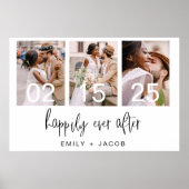 Glücklicherweise immer nach Hochzeit Minimalistisc Poster (Vorne)