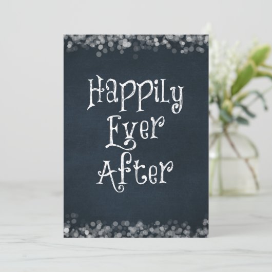 Glücklicherweise immer nach Hochzeit oder Jubiläum Karte (Stehend Vorderseite)