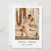 Glücklicherweise immer nach Hochzeit Party Empfang Einladung (Rückseite)