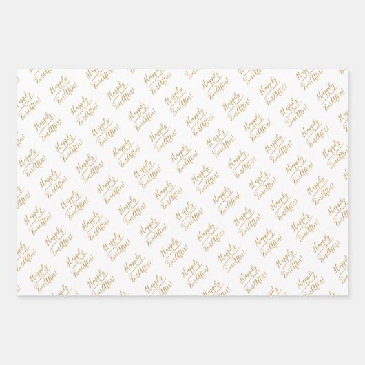 Glücklicherweise immer nach Hochzeit Silver Gold S Geschenkpapier Set (Vorderseite 2)