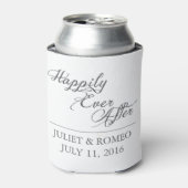 Glücklicherweise immer nach Hochzeit Verlobung Gun Dosenkühler (Kanne Vorderseite)