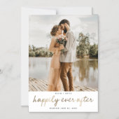 Glücklicherweise immer nach Hochzeitsankündigung Magneteinladung (Vorderseite)