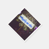 Glücklicherweise immer nach Hochzeitsdekoration Serviette (Ecke)