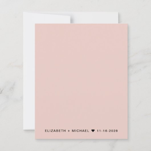 Glücklicherweise immer nach Hochzeitsempfang (Rückseite)