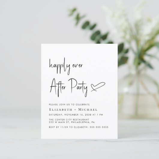 Glücklicherweise immer nach Hochzeitsempfang (Stehend Vorderseite)