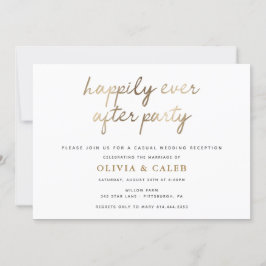Glücklicherweise immer nach Hochzeitsempfang Einladung