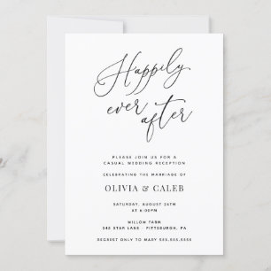 Glücklicherweise immer nach Hochzeitsempfang Einladung