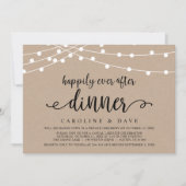 Glücklicherweise immer nach Hochzeitsessen Einladung (Vorderseite)