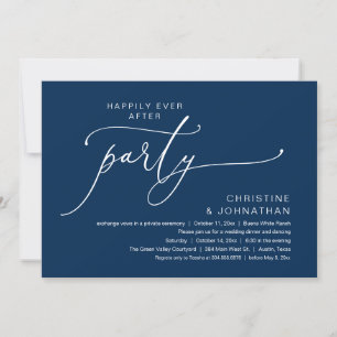 Glücklicherweise immer nach Hochzeitsessen Party T Einladung