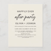 Glücklicherweise immer nach Hochzeitsfeier Beige M Flyer (Vorne)