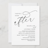 Glücklicherweise immer nach Hochzeitsfeier Dinner  Einladung (Vorderseite)