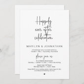 Glücklicherweise immer nach Hochzeitsfeier Einladung (Vorne/Hinten)