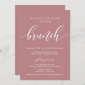 Glücklicherweise immer nach Hochzeitsfeier Einladung (Vorne/Hinten)