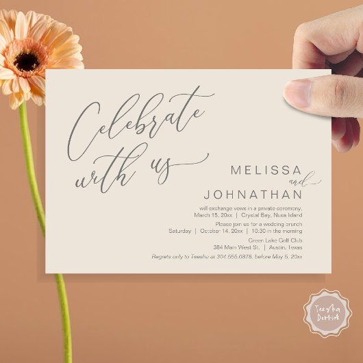 Glücklicherweise immer nach Hochzeitsfeier Einladung