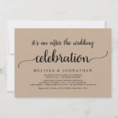 Glücklicherweise immer nach Hochzeitsfeier Einladung (Vorderseite)