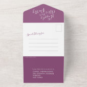 Glücklicherweise immer nach Hochzeitsfeier Foto Ma All In One Einladung (Außenbereich)