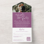 Glücklicherweise immer nach Hochzeitsfeier Foto Ma All In One Einladung (Innen Boden)